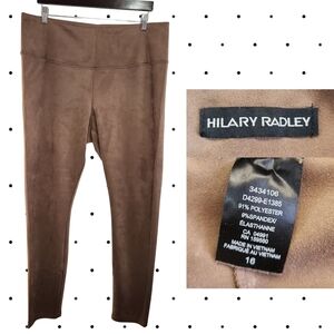 Hilary Radley Brown Faux-Suede Pants (16)